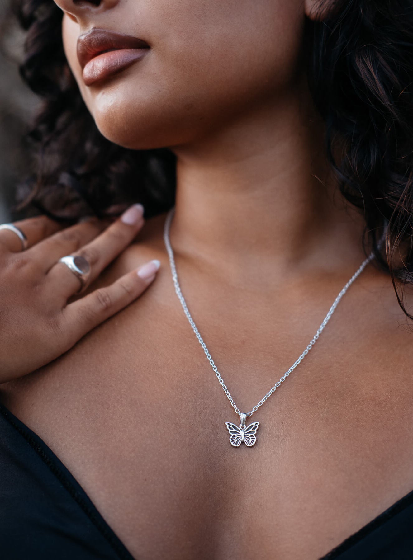 Butterfly Necklace (Dark)