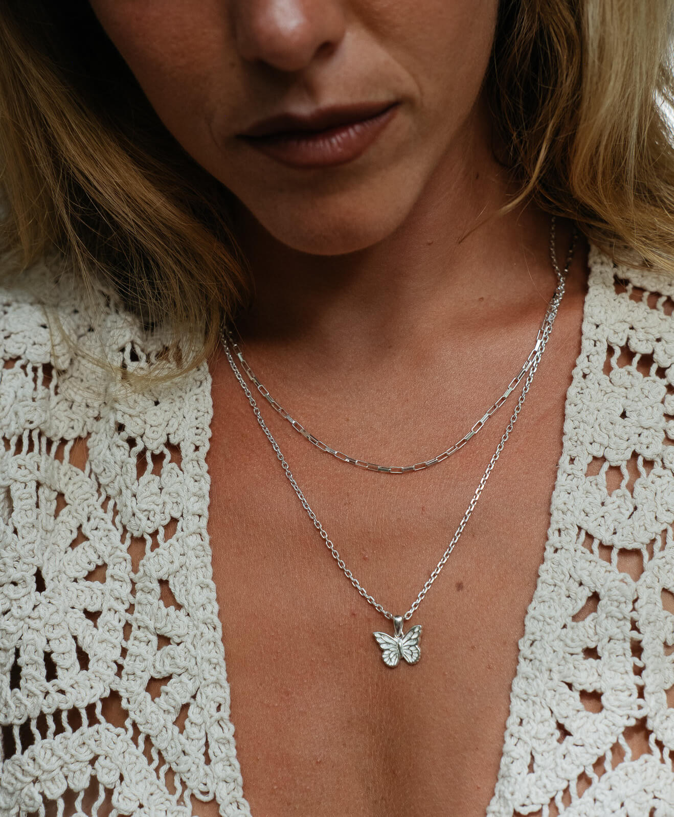 Butterfly Necklace (Light)