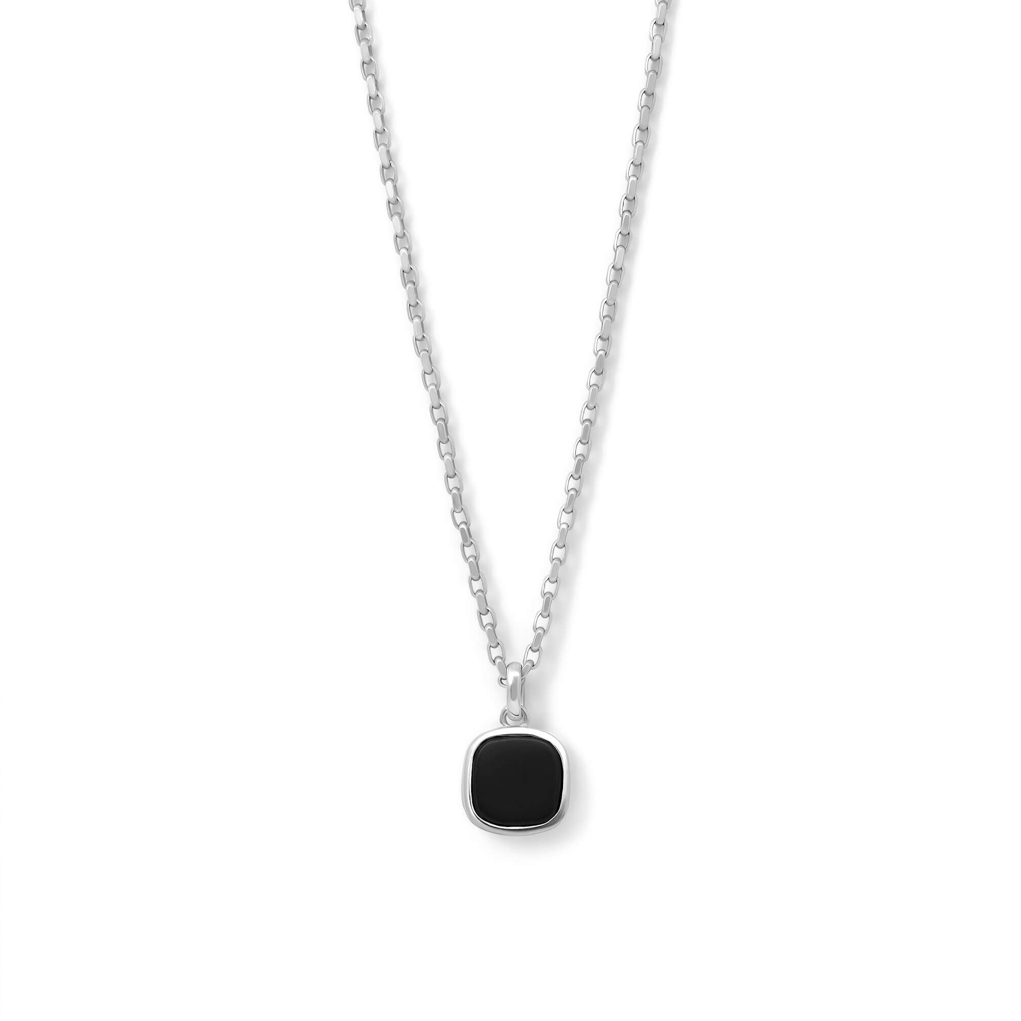 Onyx Square Necklace